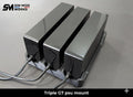 Triple PSU Support for Samsung Neo Odyssey G7 (x3 Blocks) for Sim Racing Cockpit - 4040/4080 Aluminum Profile Mounting
