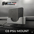 Support d'Alimentation Individuel Samsung Odyssey G5 - Gestion Câbles Sim Racing - Fixation Profilé Aluminium 4040/4080