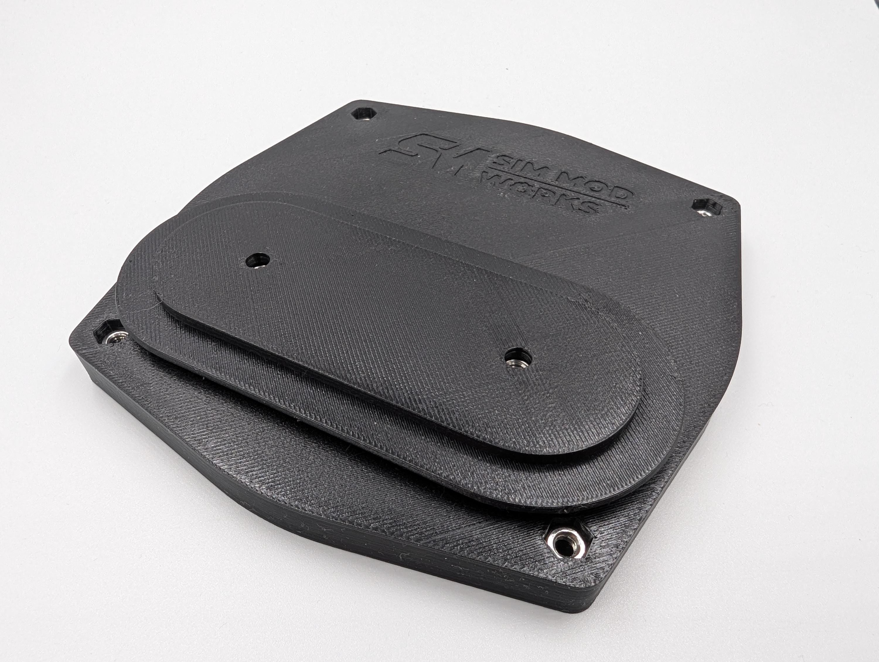 Support Bass Shaker BST-1 pour Siège Baquet - Fixation Passages de Harnais (100x40mm) - Sim Racing Haptique