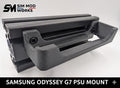 Support Bloc Alimentation Samsung Neo Odyssey G7 pour Cockpit Sim Racing - Fixation Profilé Aluminium 4040 / 4080