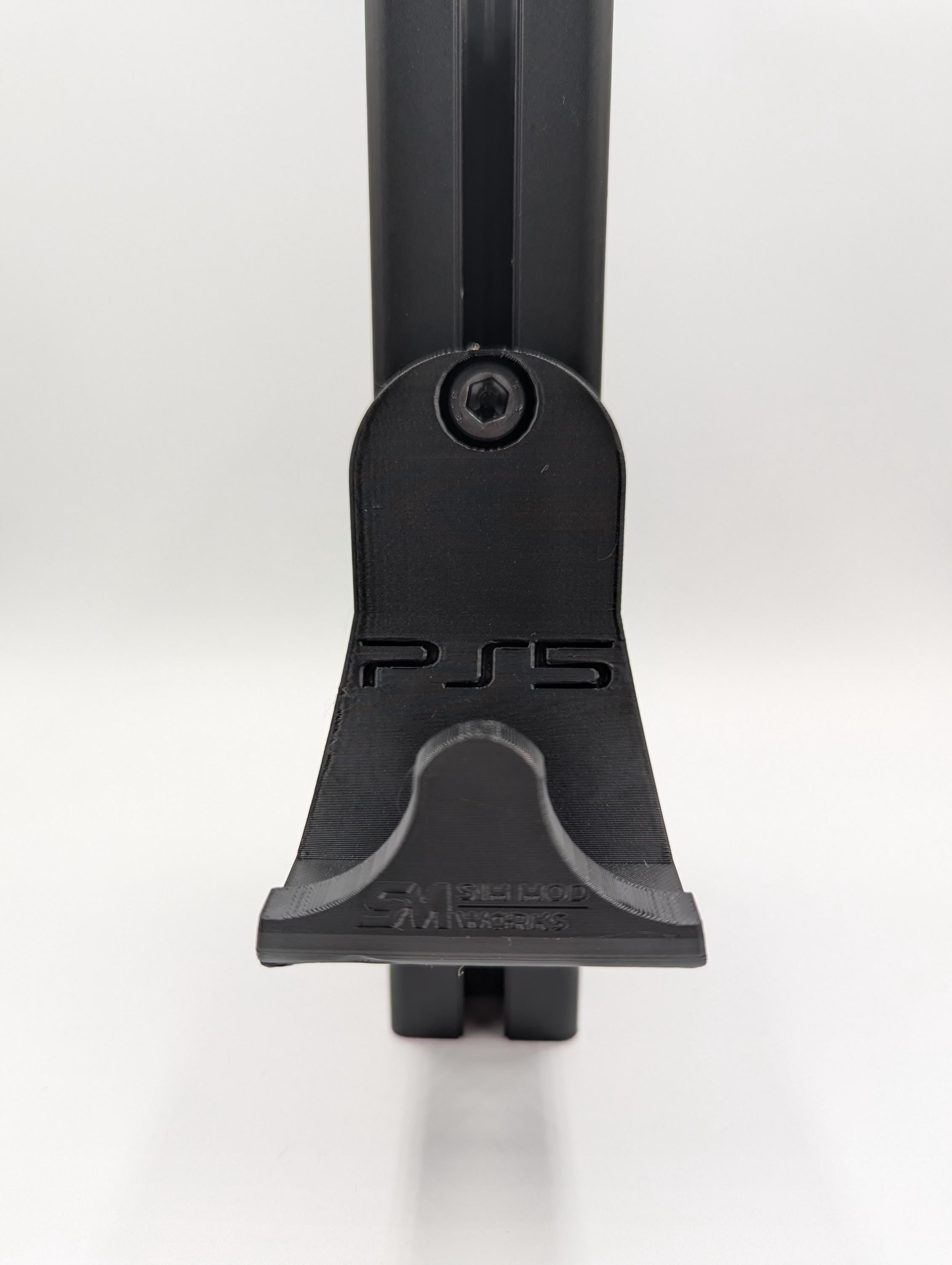 Support Manette PS5 pour Châssis Sim Racing - Crochet de Rangement DualSense - Fixation Profilé Aluminium 4040 / 4080