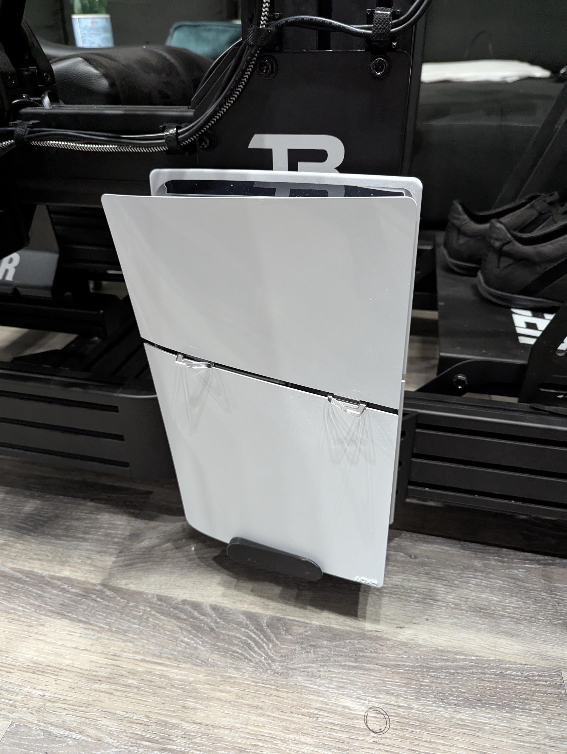Support Console PS5 Slim Digital - Fixation Cockpit Sim Racing Profilé 4040/4080 (Droit/Gauche)