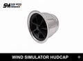 Wind Simulator Vent Trim Cover for Sim Racing Cockpit – Aluminum Profile Mount (Set of 2)