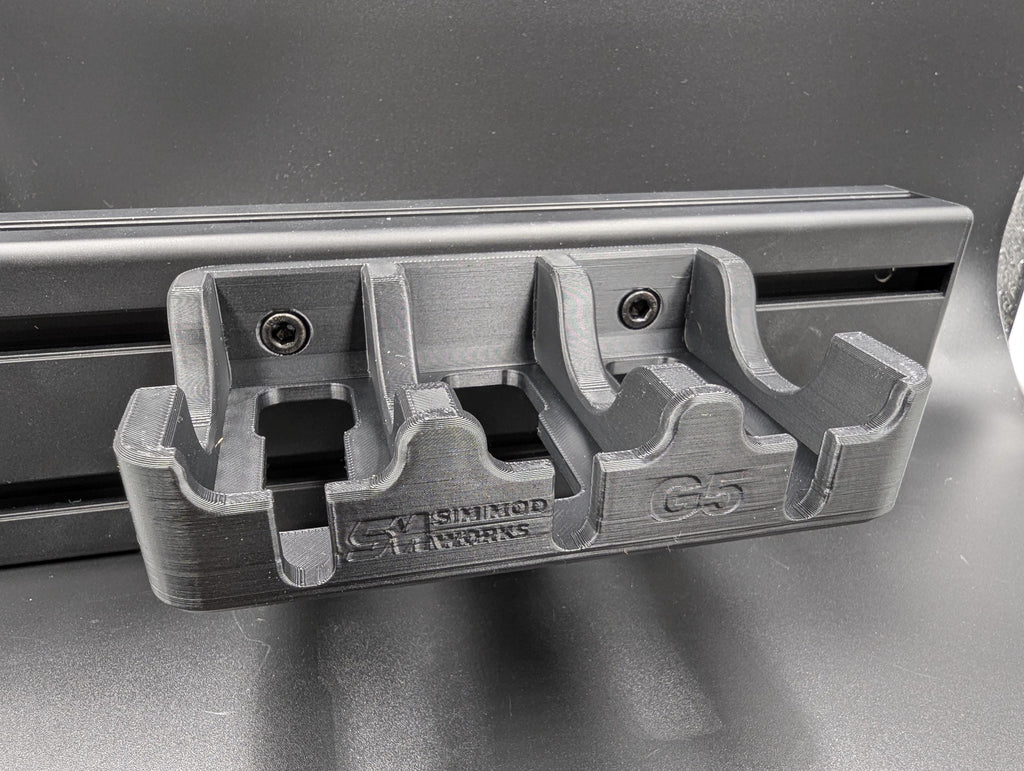 Multi Support d’Alimentation pour Samsung Odyssey G5 - Gestion Câbles Triple Screen Sim Racing - Fixation Profilé Aluminium 4040/4080