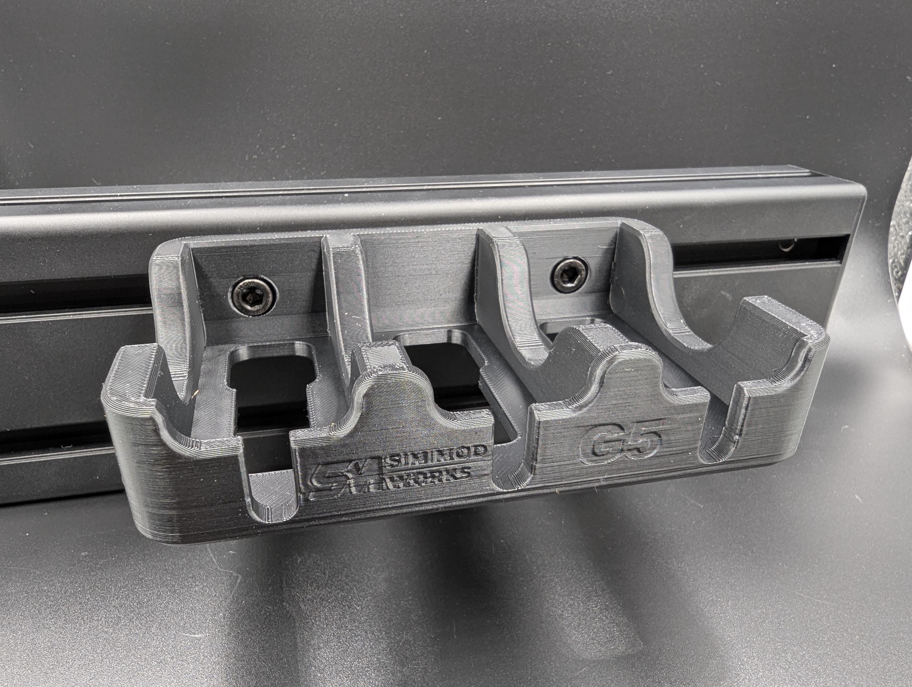 Multi Support d’Alimentation pour Samsung Odyssey G5 - Gestion Câbles Triple Screen Sim Racing - Fixation Profilé Aluminium 4040/4080