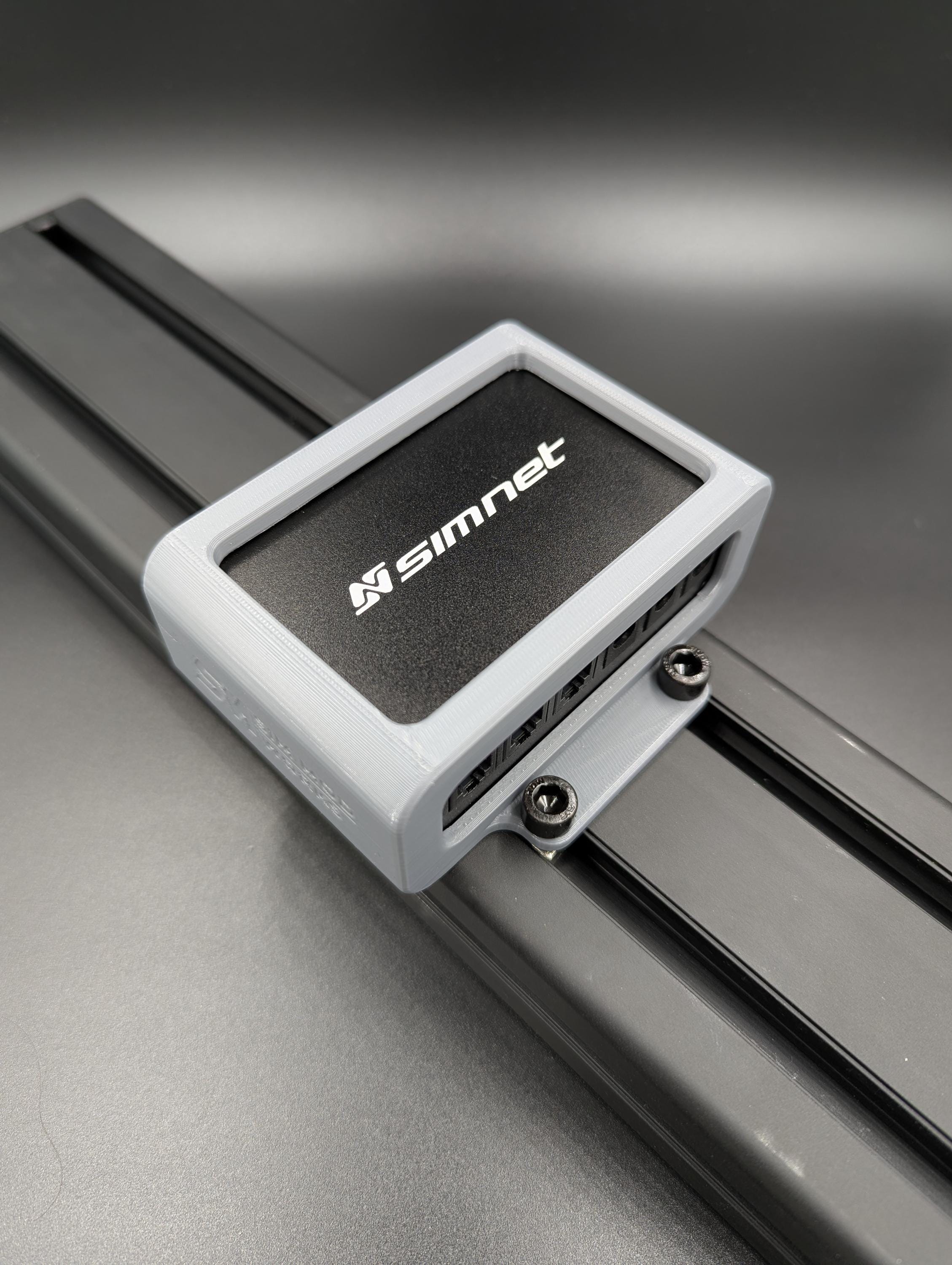 Support Boîtier de Contrôle Pédalier SIMNET - Fixation Profilé Aluminium 4040 / 4080