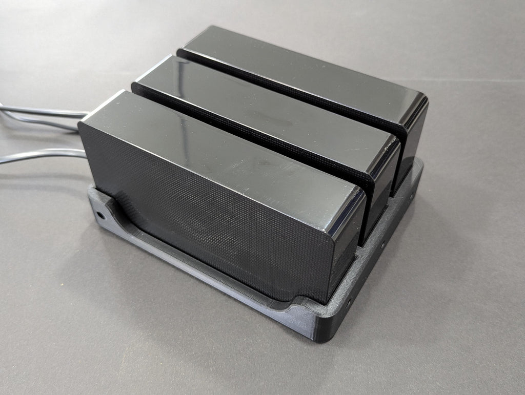 Triple PSU Support for Samsung Neo Odyssey G7 (x3 Blocks) for Sim Racing Cockpit - 4040/4080 Aluminum Profile Mounting