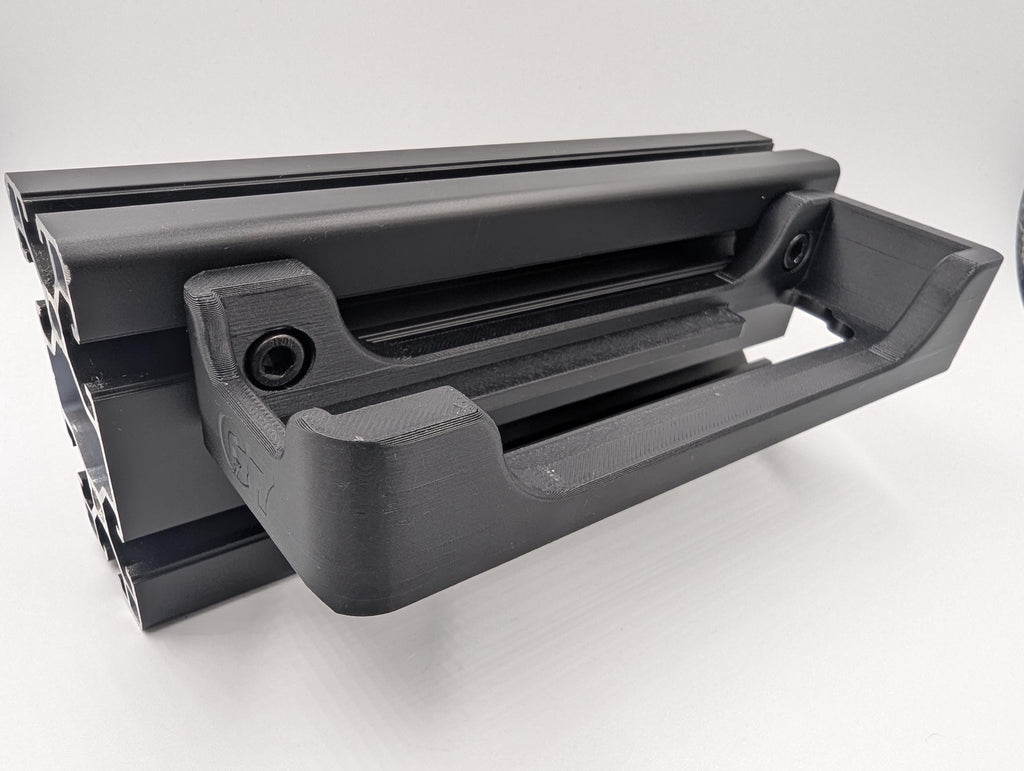 Support Bloc Alimentation Samsung Neo Odyssey G7 pour Cockpit Sim Racing - Fixation Profilé Aluminium 4040 / 4080