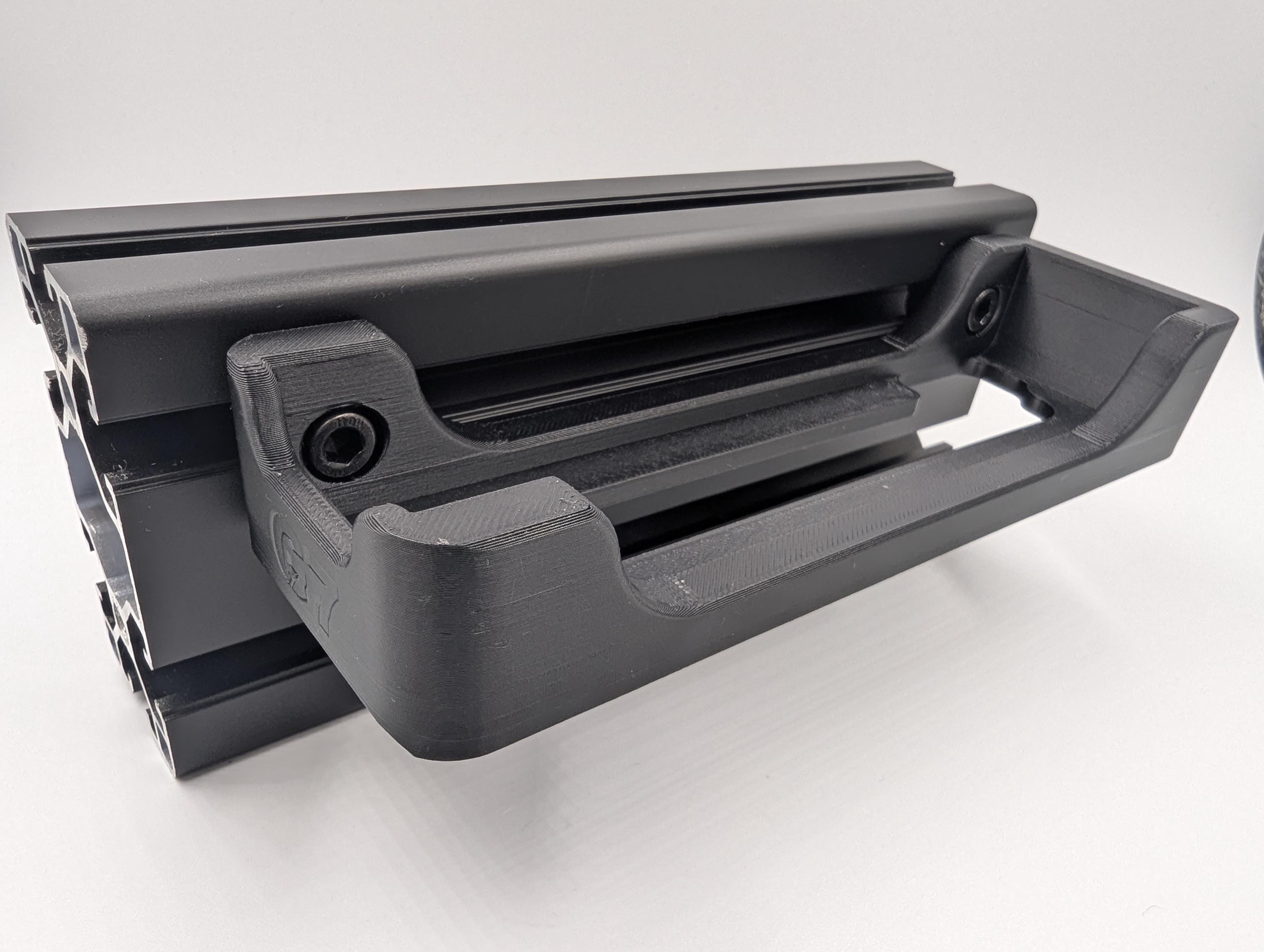 Support Bloc Alimentation Samsung Neo Odyssey G7 pour Cockpit Sim Racing - Fixation Profilé Aluminium 4040 / 4080