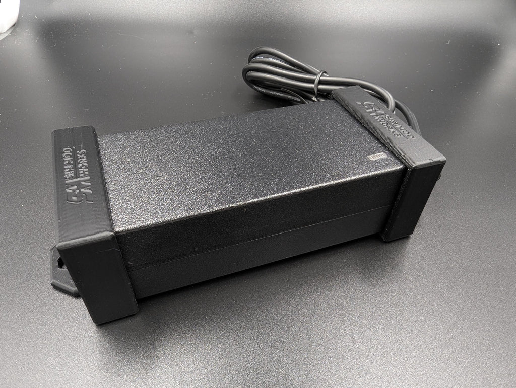 Support Bloc Alimentation (PSU) pour Pédalier Haptique SIMNET. Fixation Profilé Aluminium 4040 / 4080
