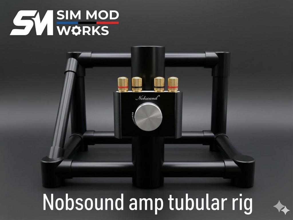 Support Amplificateur Nobsound NS-10G / NS-01G pour Châssis Tubulaire | Fixation Bass Shaker Sim Racing/ Compatible Playseat & Tubes Ronds