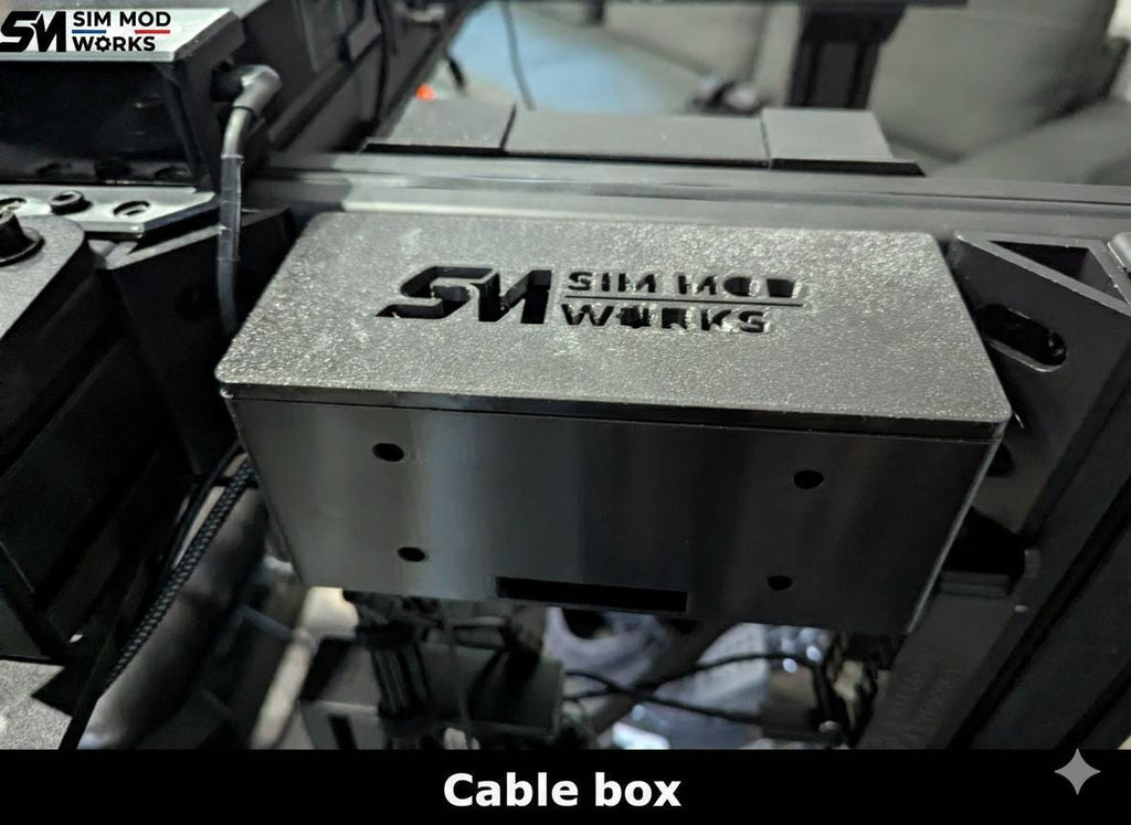 Cable Management Box & Organizer for Sim Racing Cockpit – 4040/4080 Aluminum Profile