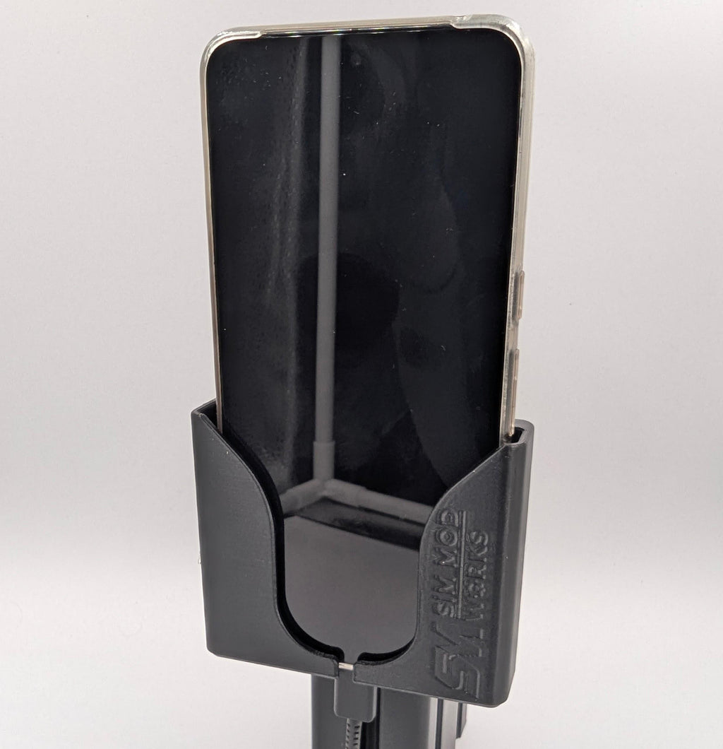 Support Téléphone pour Châssis Sim Racing - Rangement Latéral sur Profilé Aluminium 4040 / 4080 /...