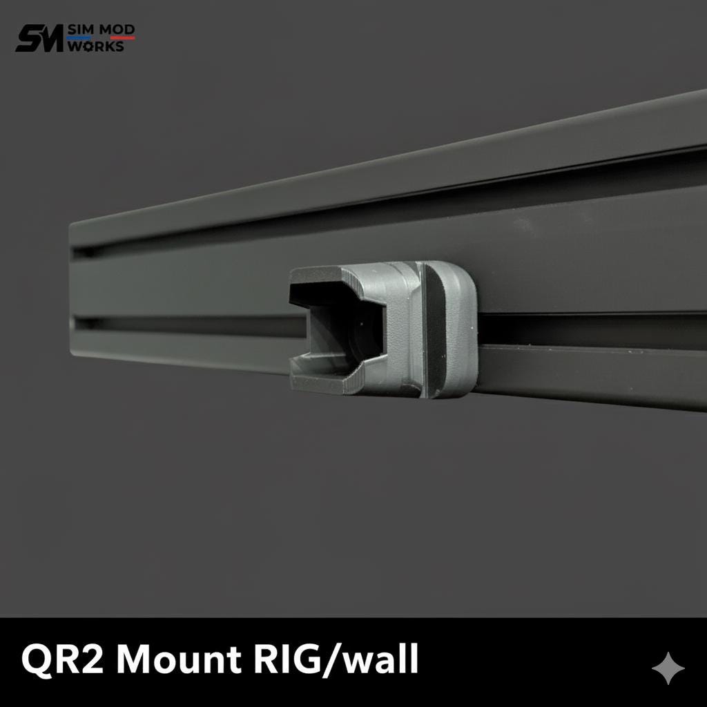 Support de Volant FANATEC QR2 - Fixation Polyvalente pour RIG Aluminium 4040 / 4080 & Mural