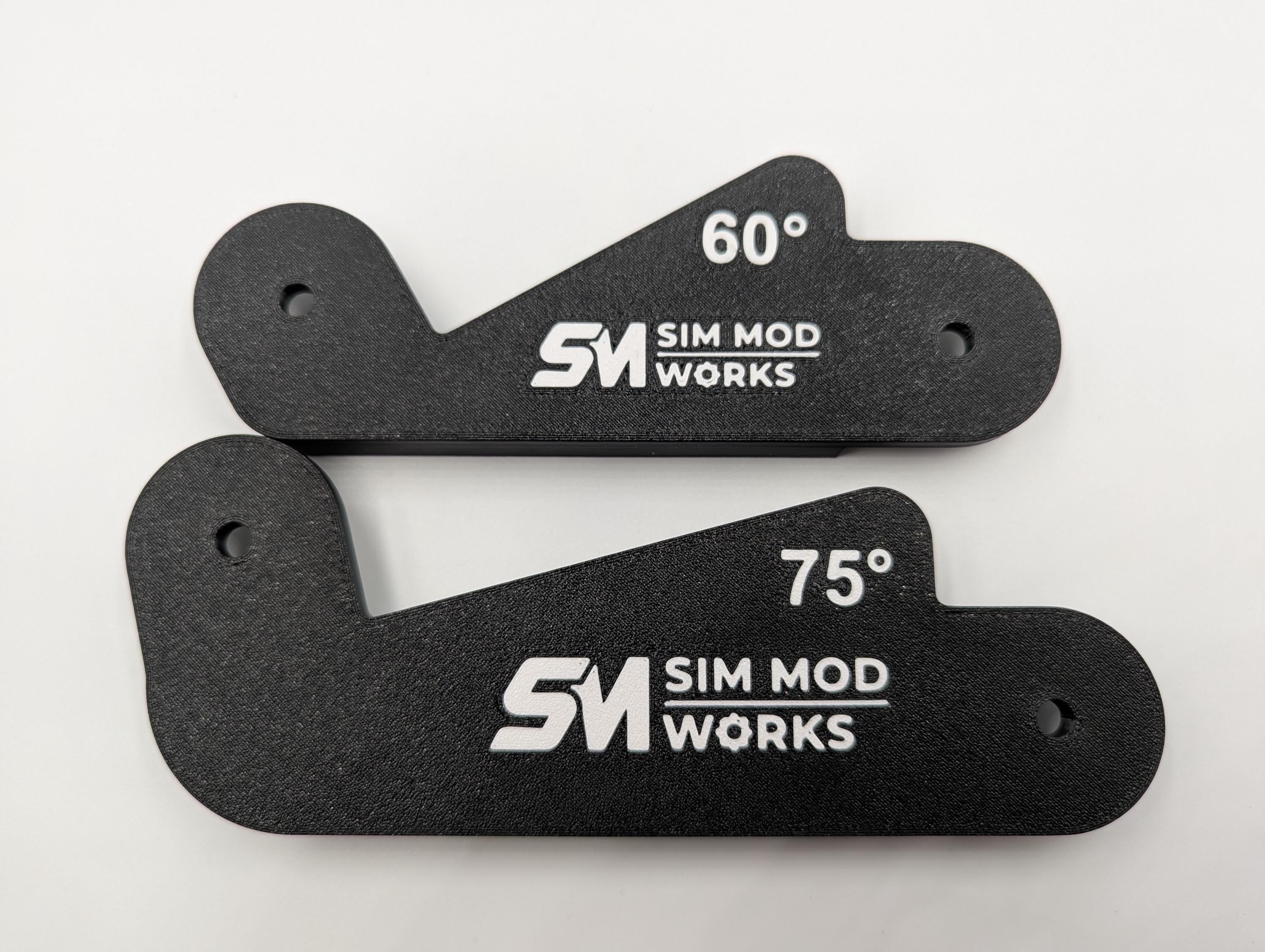 Angle Monitor Blocks pour Triple Screen Sim Racing - Verrouillage Angle 45, 50, 60, 75 degrés - Fixation Profilé Aluminium SimLab ou autre