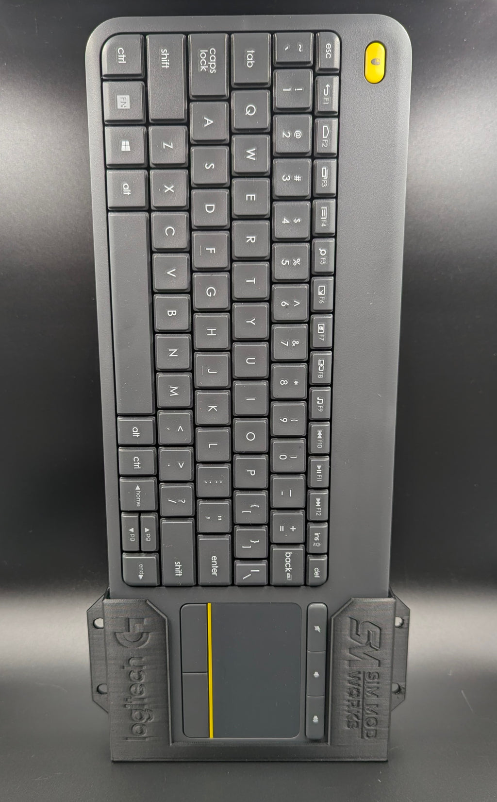 Logitech K400 Plus Keyboard Mount for Sim Racing – 4040/4080 Aluminum Profile