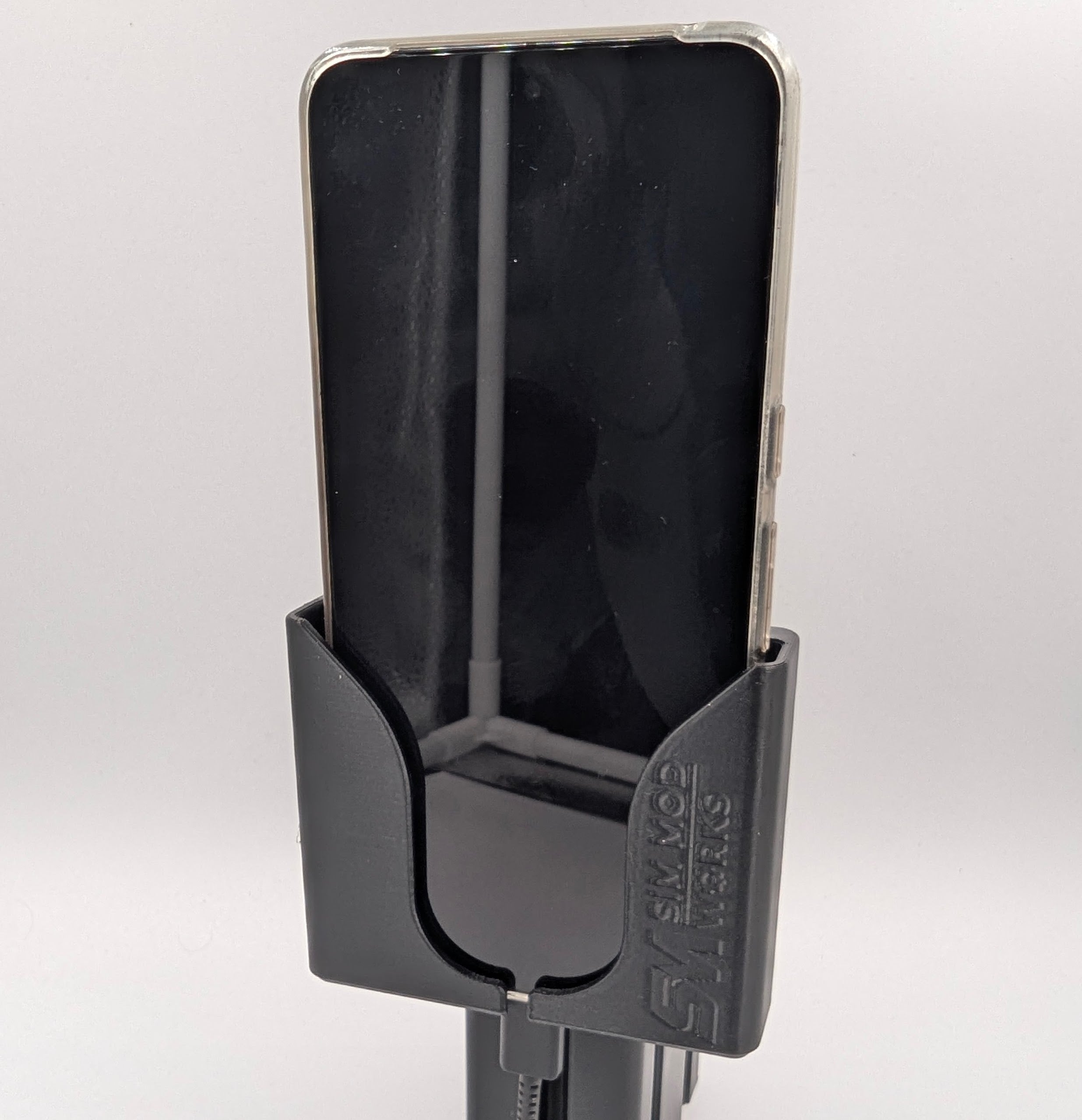 Phone Mount for Sim Racing Cockpit – Side Storage on 4040/4080 Aluminum Profile