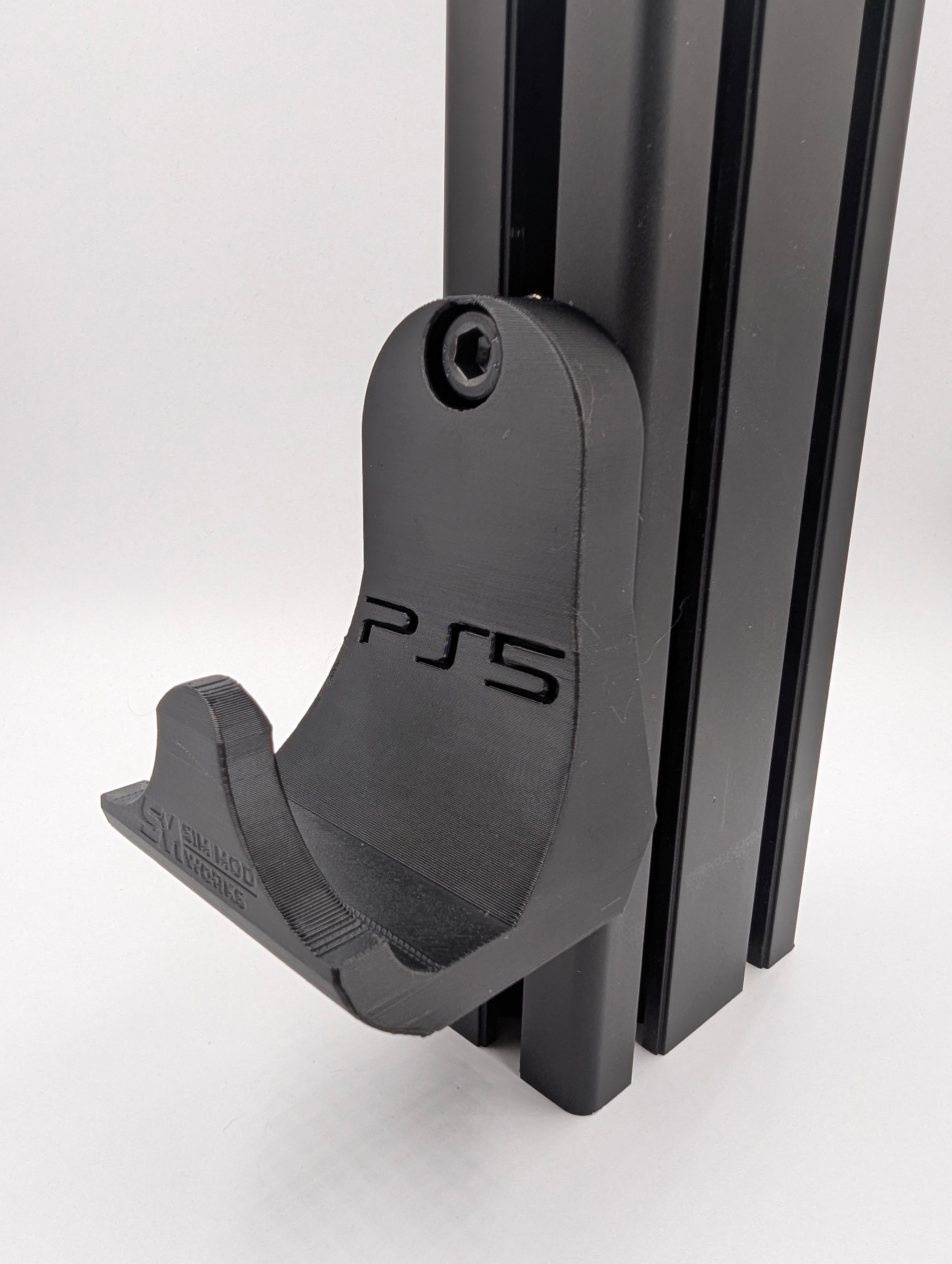 PS5 DualSense Controller Holder for Sim Racing Cockpit – Storage Hook – 4040/4080 Aluminum Profile
