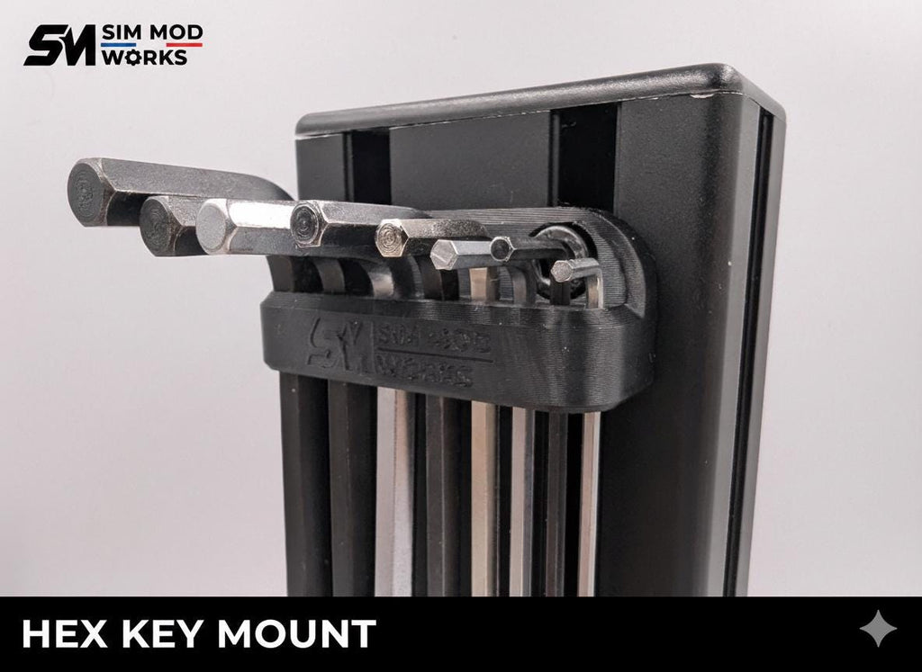 Support de Clés Allen pour Châssis Sim Racing | Rangement Outils Profilé Aluminium 4040/4080 | Organiseur Clés Hexagonales 2 à 8mm