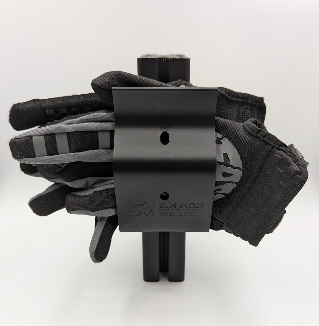 Support de Gants Sim Racing pour Châssis Profilé Aluminium 4040 / 4080 - Crochet de Rangement Rig Racing