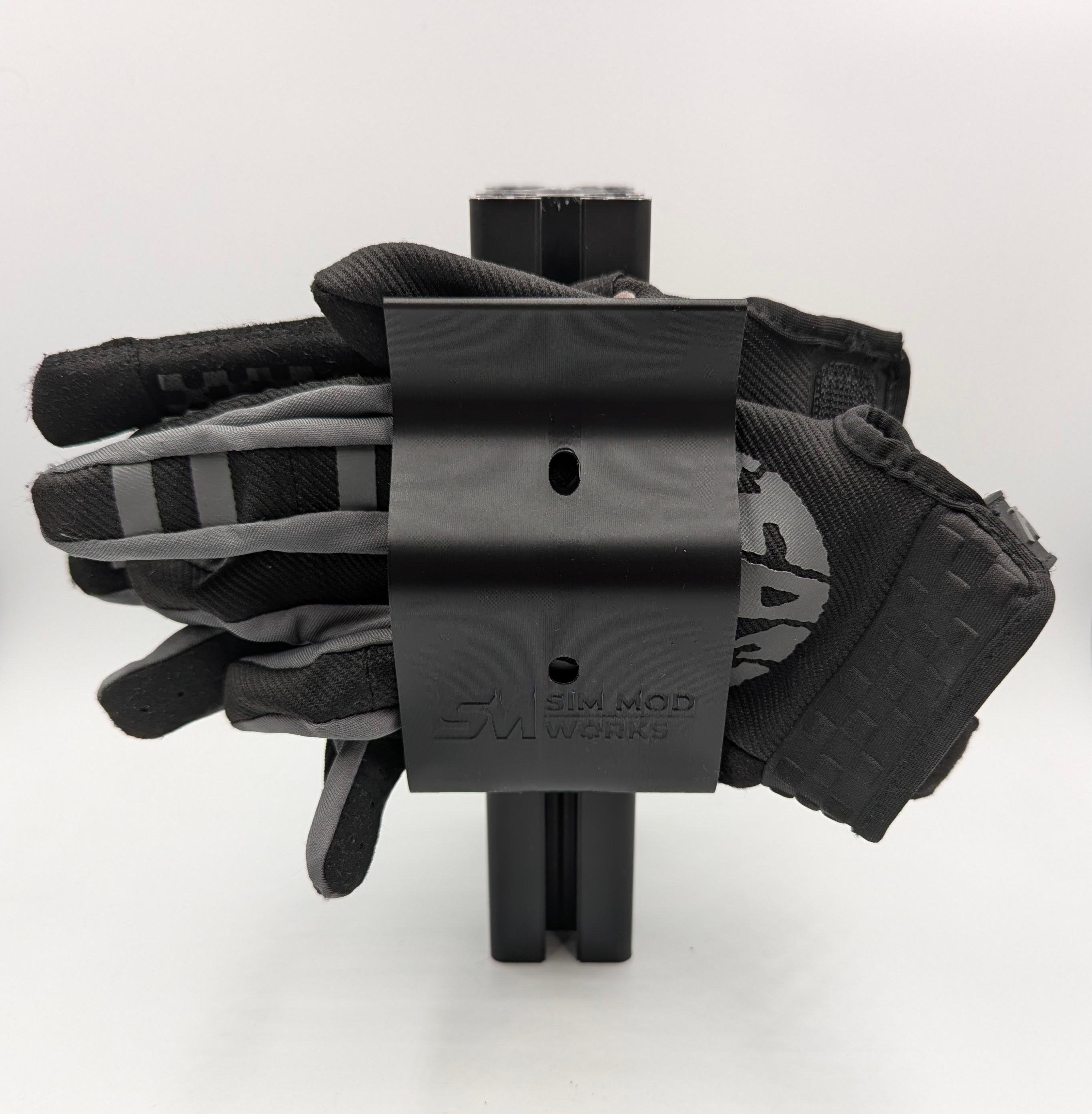 Support de Gants Sim Racing pour Châssis Profilé Aluminium 4040 / 4080 - Crochet de Rangement Rig Racing