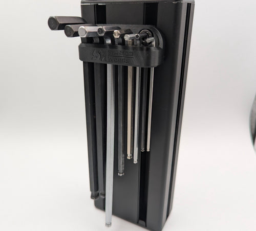 Allen Key Holder for Sim Racing Cockpit – 8 Sizes, 4040/4080 Aluminum Profile