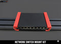 Dedicated bracket for NETGEAR GS308v3 Network Switch (8 Gigabit Ports) - 4040/4080 Aluminum Profile Mounting