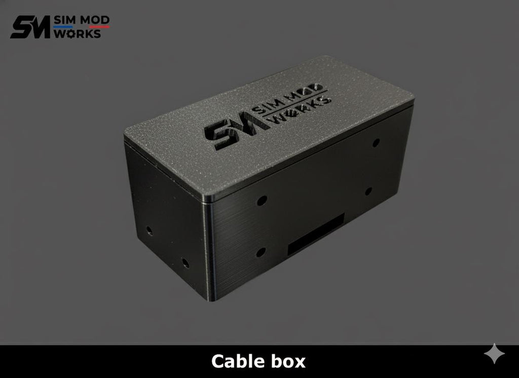 Cable Management Box & Organizer for Sim Racing Cockpit – 4040/4080 Aluminum Profile