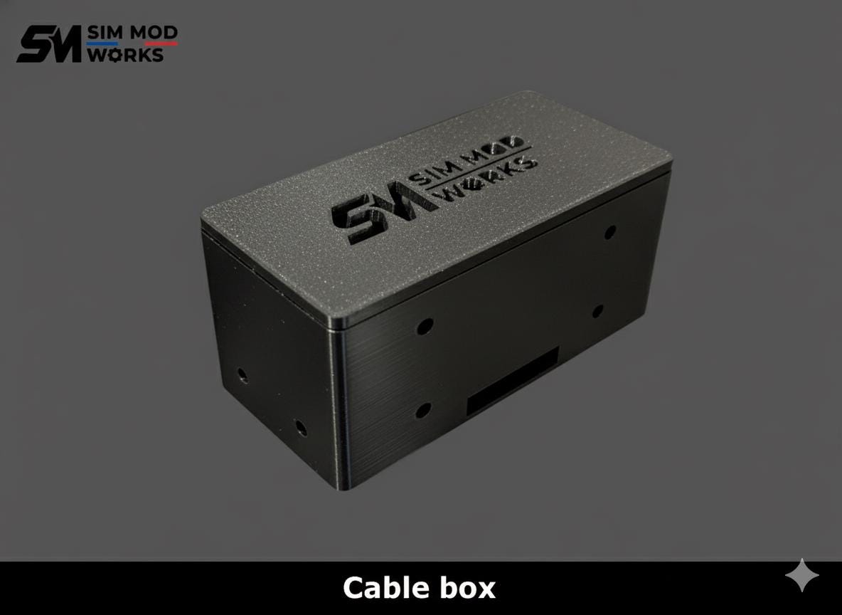 Cable Management Box & Organizer for Sim Racing Cockpit – 4040/4080 Aluminum Profile