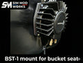 Support for BST-1 or BST-2 Bass Shaker on Sim Racing Bucket Seat