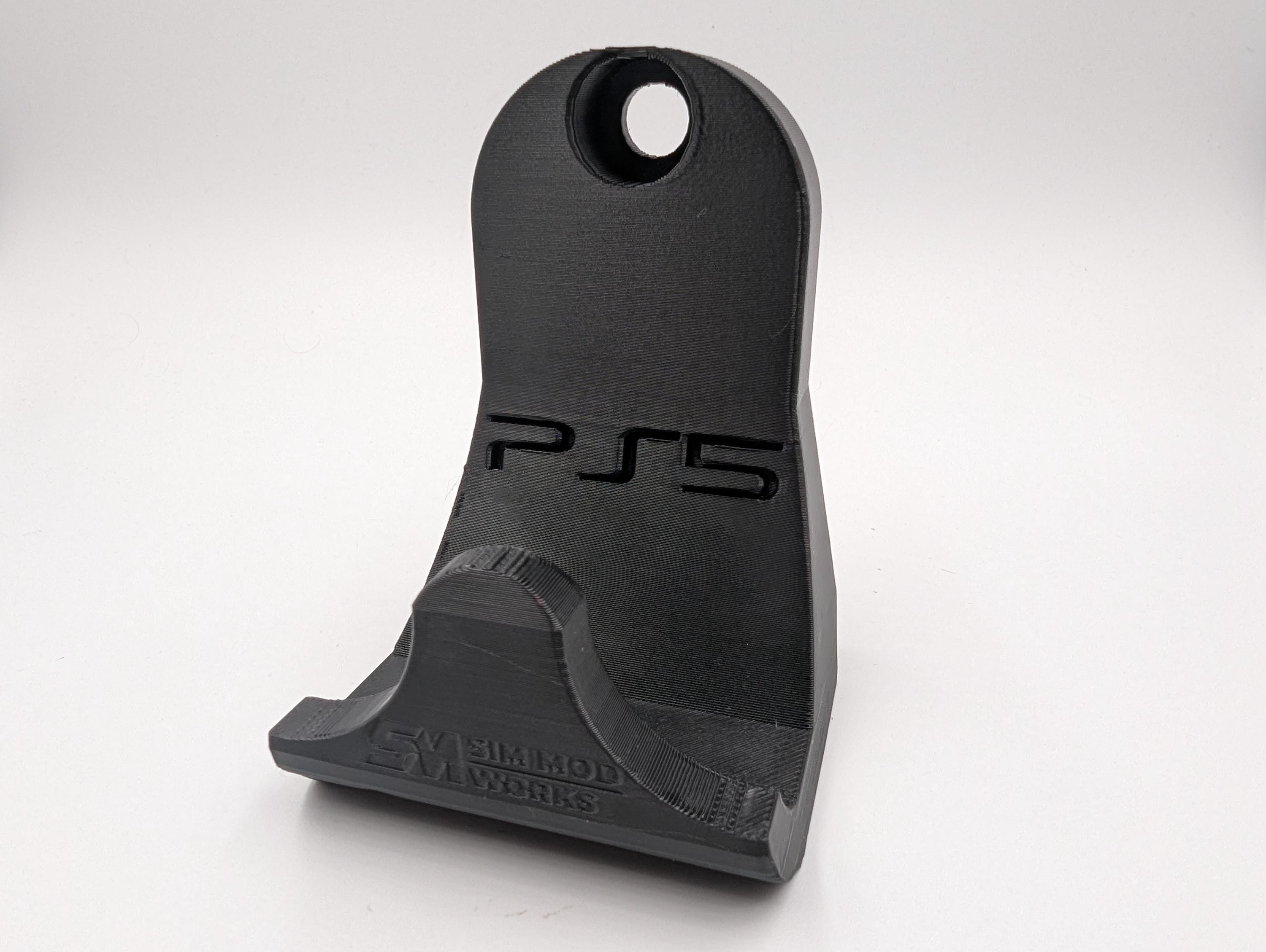 Support Manette PS5 pour Châssis Sim Racing - Crochet de Rangement DualSense - Fixation Profilé Aluminium 4040 / 4080