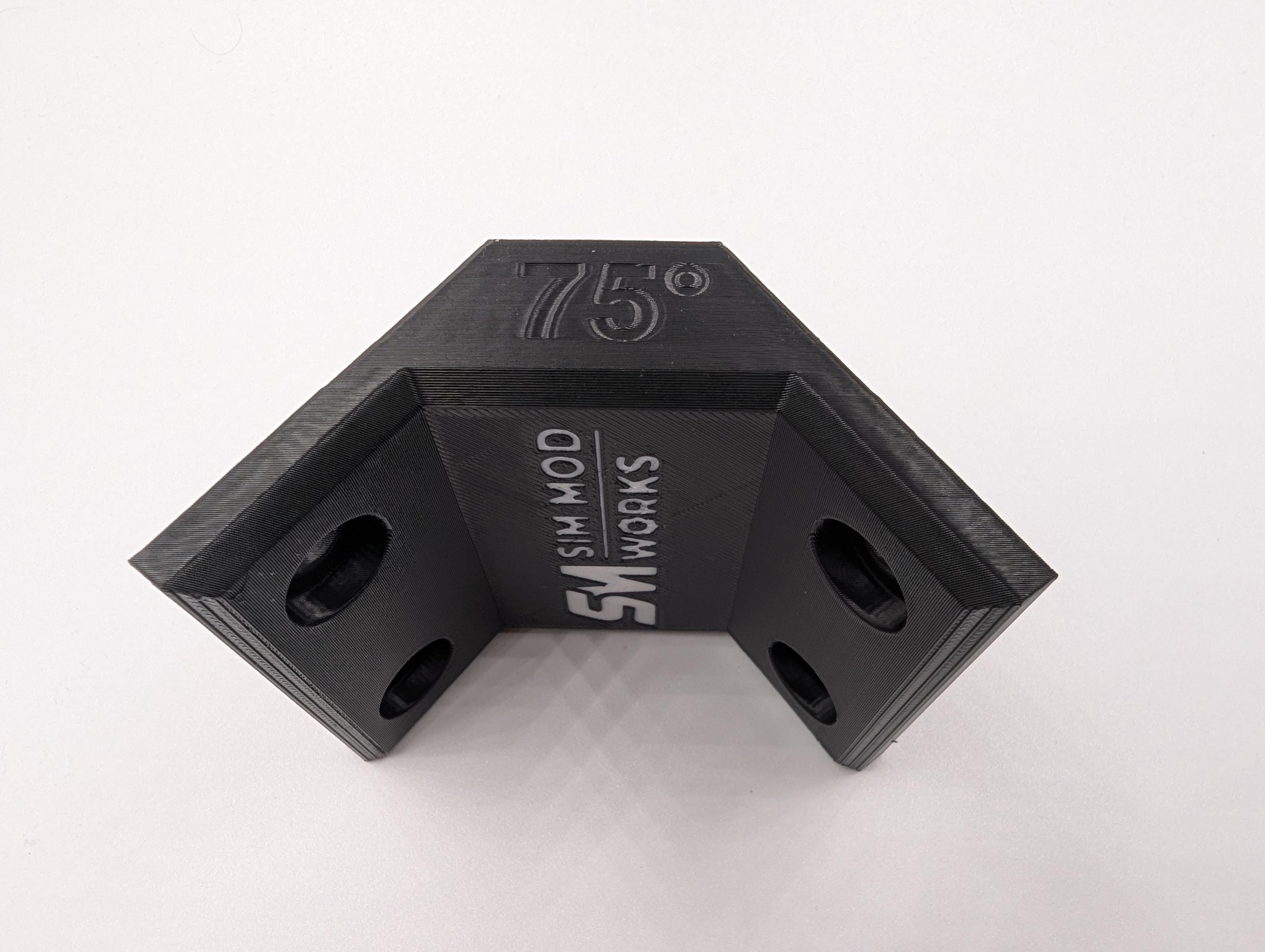 Angle Monitor Blocks pour Triple Screen Sim Racing - Verrouillage Angle Écrans - Fixation Profilé Aluminium 4080 (lot de 2)