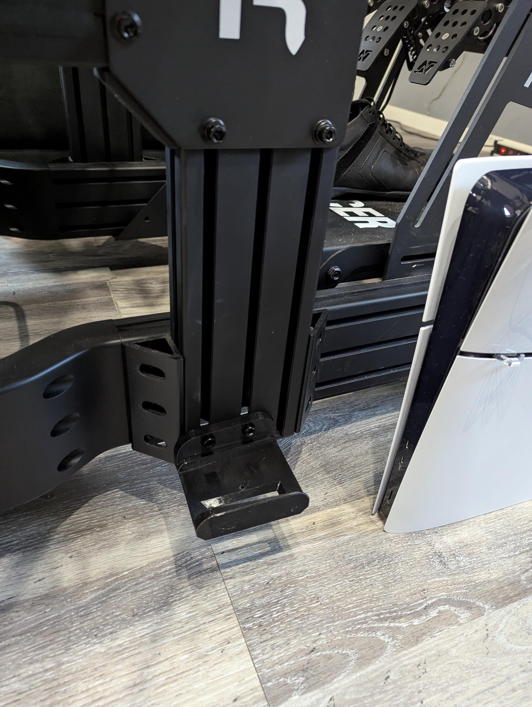 Support Console PS5 Slim Digital - Fixation Cockpit Sim Racing Profilé 4040/4080 (Droit/Gauche)