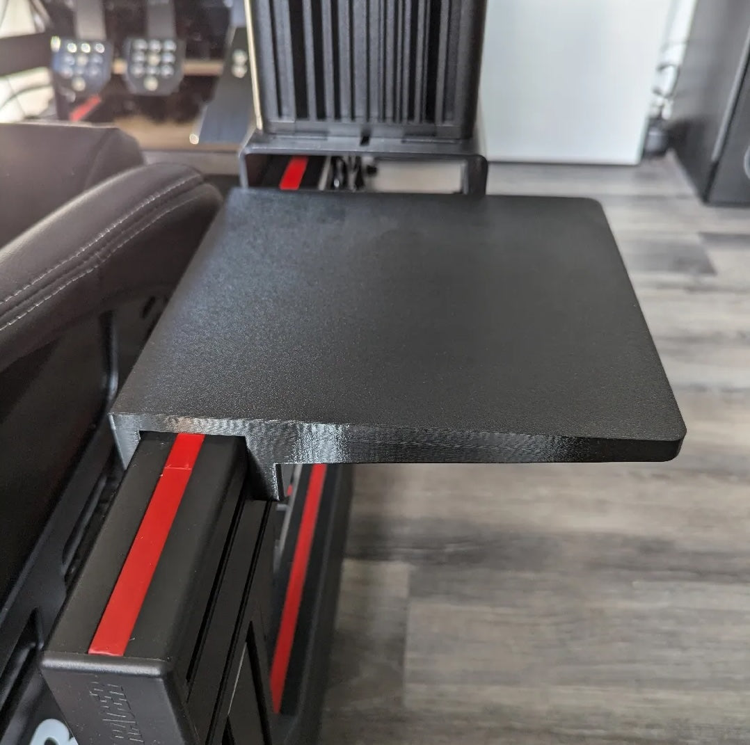 Mouse Pad Tray for Sim Racing Cockpit – 200x210mm Surface – 4040/4080 Aluminum Profile